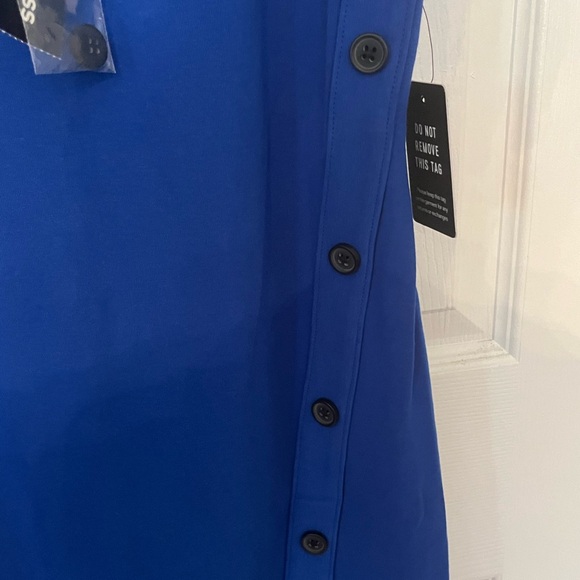 Express Asymmetrical Button Up Bodycon Midi Dress - Picture 4 of 5